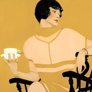 Coles Phillips "The Magic Hour - Afternoon Tea" (c.1924) - Giclée Fine Art Print image 2