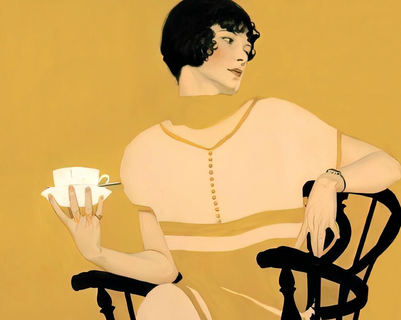 Coles Phillips "The Magic Hour - Afternoon Tea" (c.1924) - Giclée Fine Art Print image 2