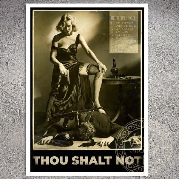 A.L Schafer "Thou Shalt Not / Hays Code Poster" (c.1940) Premium Giclée Fine Art Print