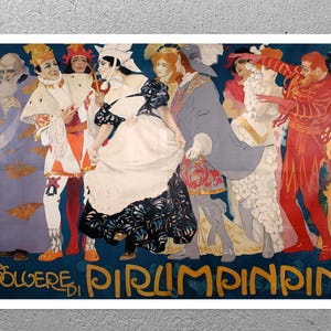 Leopoldo Metlicovitz "La Polvere Di Pirlimpinpin" (c.1907) - Vintage Advertising Poster - Premium Reproduction Giclée Fine Art Print