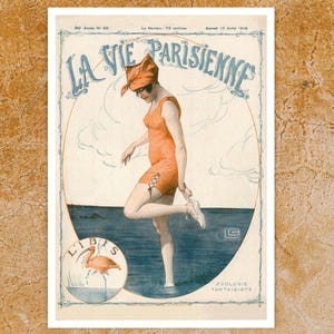 Georges Léonnec "L'Ibis" La Vie Parisienne Magazine Artwork (c.1918) - Giclée Fine Art Print