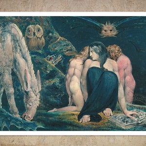 William Blake The Night of Enitharmon's Joy / Hecate c.1795 Premium Reproduction Giclée Fine Art Print image 1