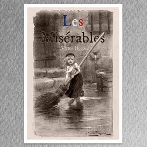Vintage Book Illustration &quot;Cossette&quot; (c.1862) from Les Misérables by Victor Hugo - Premium Reproduction Giclée Fine Art Print