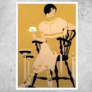 Coles Phillips "The Magic Hour - Afternoon Tea" (c.1924) - Giclée Fine Art Print image 1