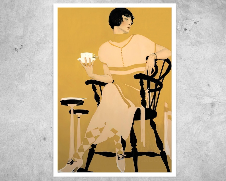 Coles Phillips "The Magic Hour - Afternoon Tea" (c.1924) - Giclée Fine Art Print image 1