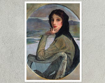 John Lavery "Portrait of Lady Lavery as Kathleen Ni Houlihan" (c.1927) - Giclée Fine Art Print