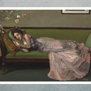 John Lavery "The Green Sofa" (c.1903) - Giclée Fine Art Print