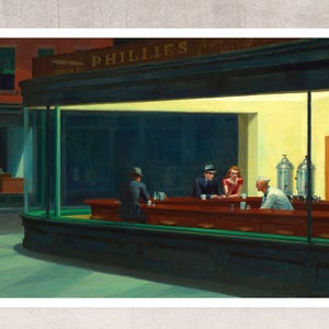 Edward Hopper “Nighthawks” (c.1942) - Giclée Fine Art Print