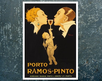 René Vincent "Porto Ramos-Pinto" (c.1923) - Giclée Fine Art Print