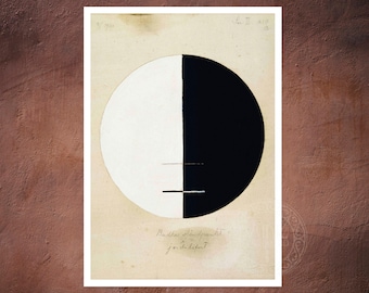 Hilma af Klint "Buddha’s Standpoint in the Earthly Life No. 3a" (c.1920)  - Giclée Fine Art Print