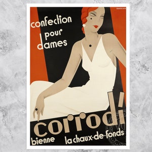 Vintage Advertising Poster "Corrodi" by Johannes Handschin (c.1930) - Art Deco Period - Premium Reproduction Giclée Fine Art Print