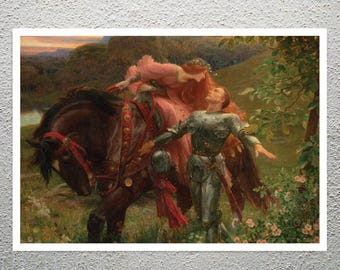 Frank Bernard Dicksee “La Belle Dame sans Merci” (c.1901) - Giclée Fine Art Print