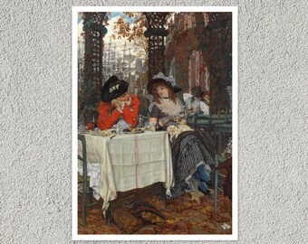 ジェームズ・ティソ、Hush!、フランスの画家、額装用蔵書票、美術