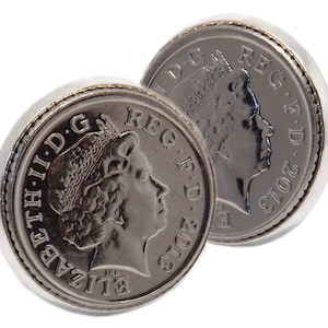 2013 - 7 Year Anniversary or Birthday Mens 5p Coin Cuff Links in Gift Box or Bag by CUFFLINKS DIRECT