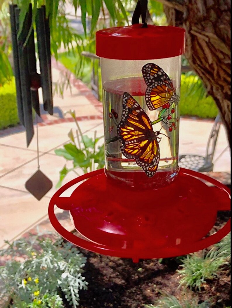 16 Oz Hummingbird Feeder Made To Order 16 Ounce Wide Mouth Etsy