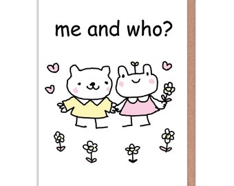 ¿Yo y quién? Tarjeta de felicitación - Ilustración de @Stinkykatie