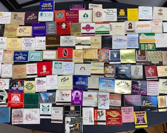 JUST ADDED GEMS! Custom-curated vintage matchbook sets // Set of 25 Vintage Matchboxes // Restaurant // Hotels // Lounges // Mixed lot