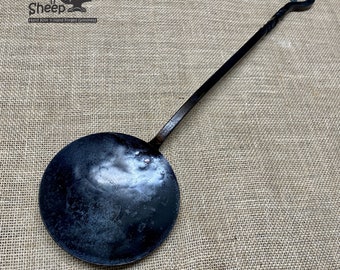 BBQ Egg Spoon, Hand Forged