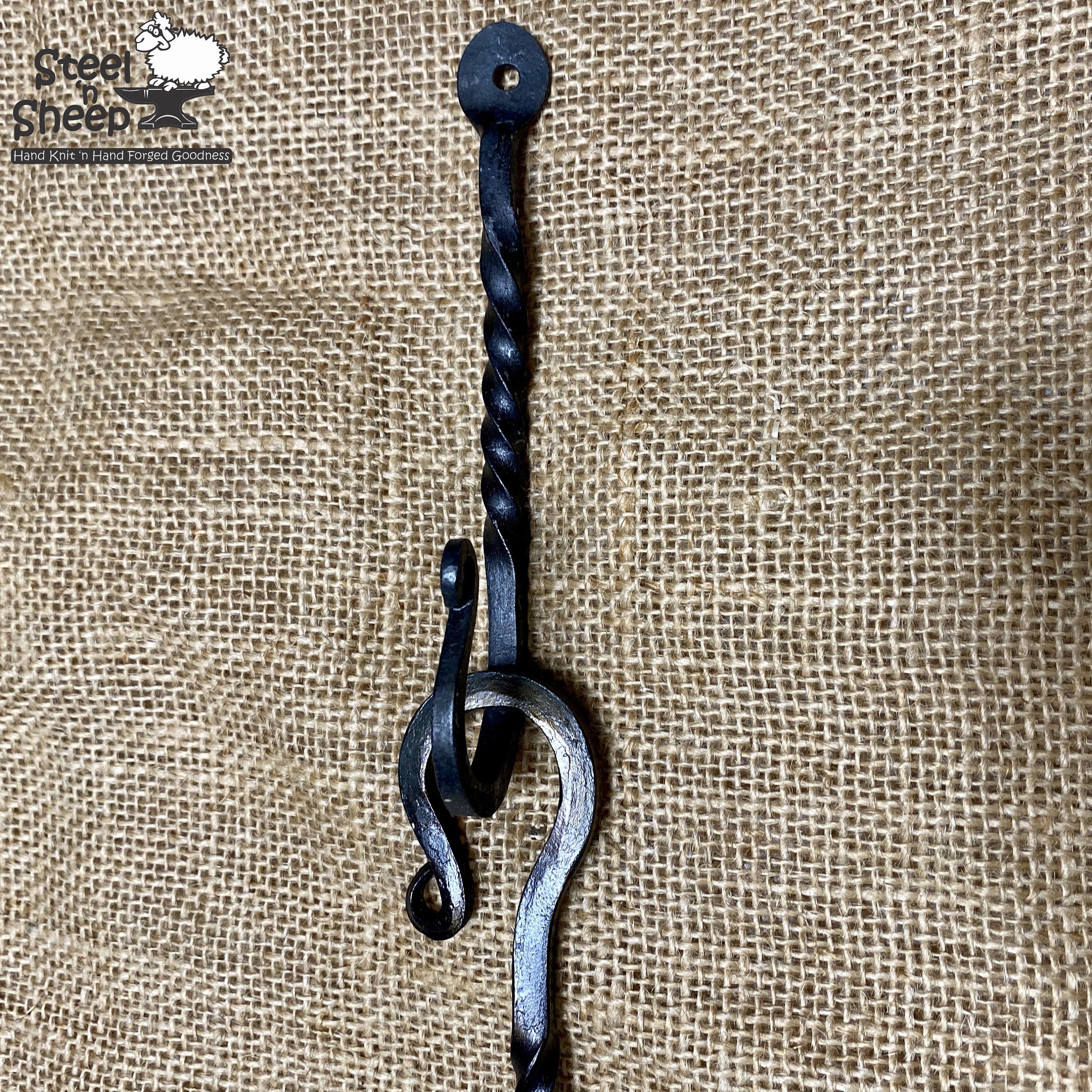 Hand Forged Screw Top J Hook 