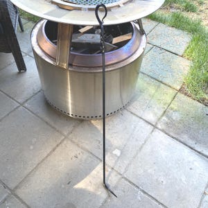 Hand Forged Fire Poker for Solo Stove, Chimenea, Fireplace or Wood Stove