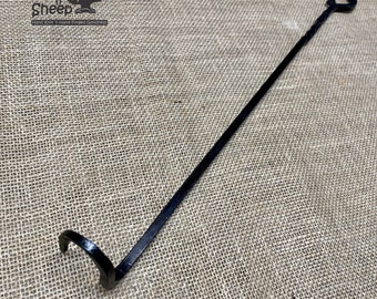 BBQ Grill Pig Tail Flipper for Steak or Chicken, Hand Forged