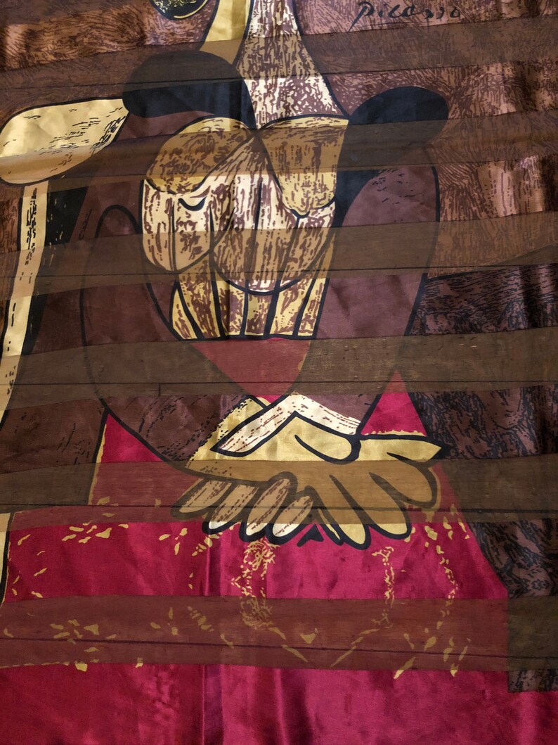 Picasso silk scarf