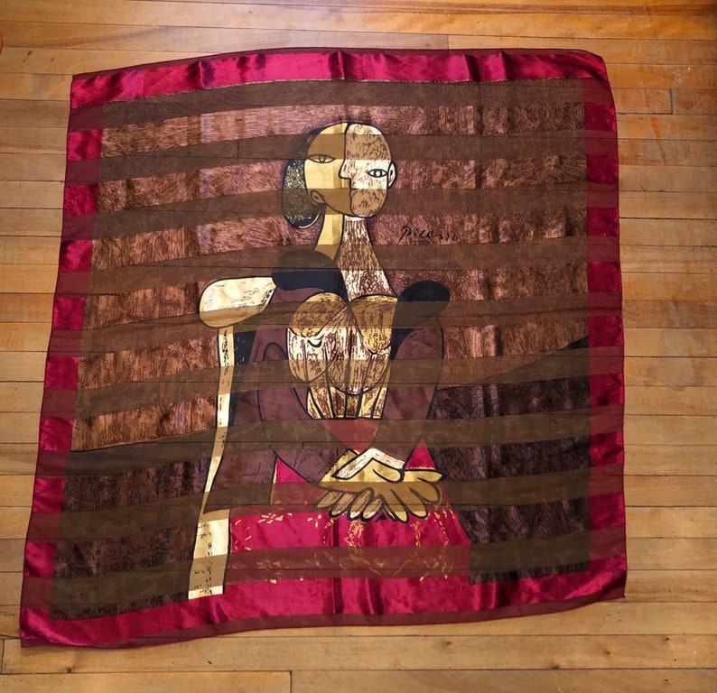 Picasso silk scarf