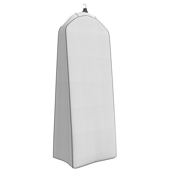 Gusseted Wedding Dress Garment Bag - for Long Puffy Gowns - 72