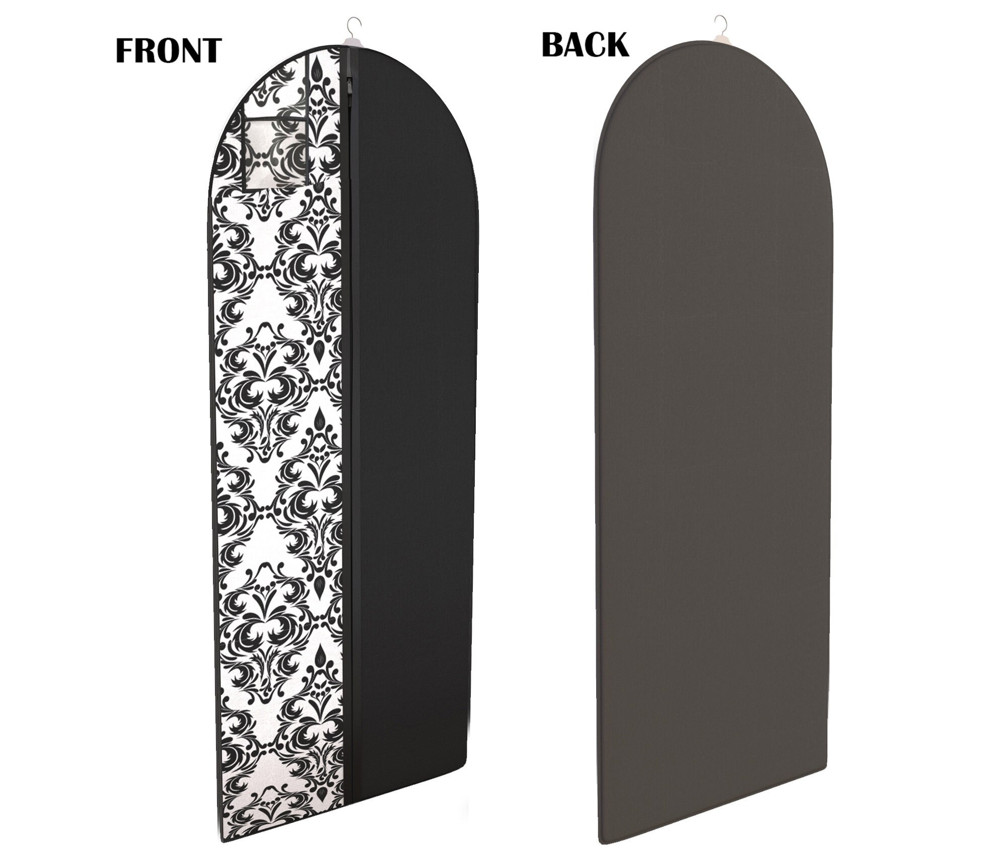 Black and White Damask Dress and Gown Garment Travel Bags Etsy