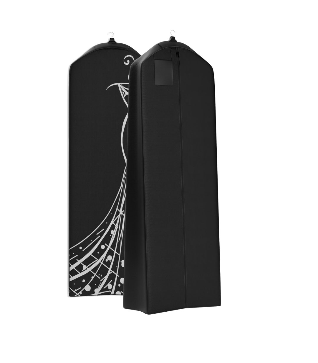 20 Gusseted Gown Garment Bag for Dresses Travel Folding Loop, ID Window