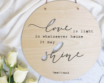 Love is light - Baha'i