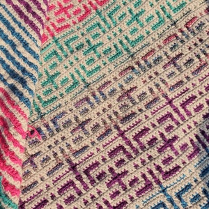 Cuarto Throw Baby Pattern / Cuarto Throw Pattern / Cuarto Mosaic Crochet Pattern / Mosaic Crochet Pattern