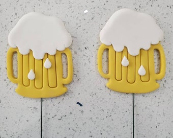 Beer mug cake toppers