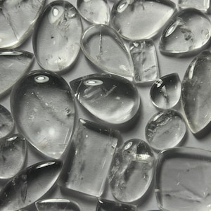 Wholesale Lot Of Clear Quartz Cabochon, Mix Shape Clear Quartz Gemstone Cabochon, Clear Quartz, Top Quality Clear Quartz Loose Stone