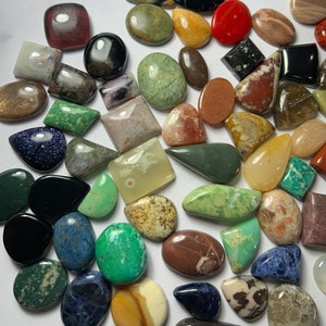 Wholesale Lot Of Mix Stone Cabochon, Mix Shape Mix Stone Gemstone Cabochon, Mix Stone, Top Quality Mix Stone Loose Stone