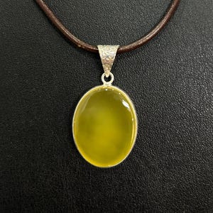 Natural Yellow onyx 925 Sterling Silver Plated pendant, Yellow onyx Pendant For Her, Wedding Pendant, Engagement Pendant, Vintage Pendant