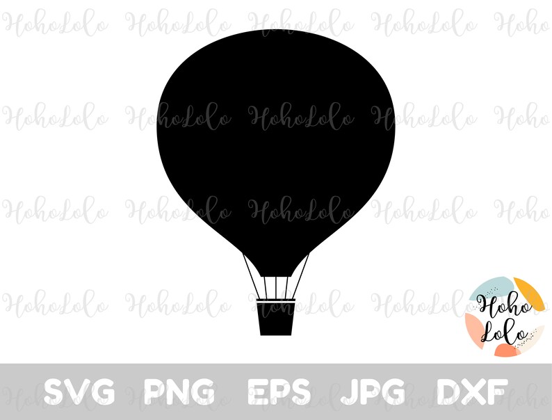 Hot Air Balloon Svg Balloon Air Transport Digital Download Etsy