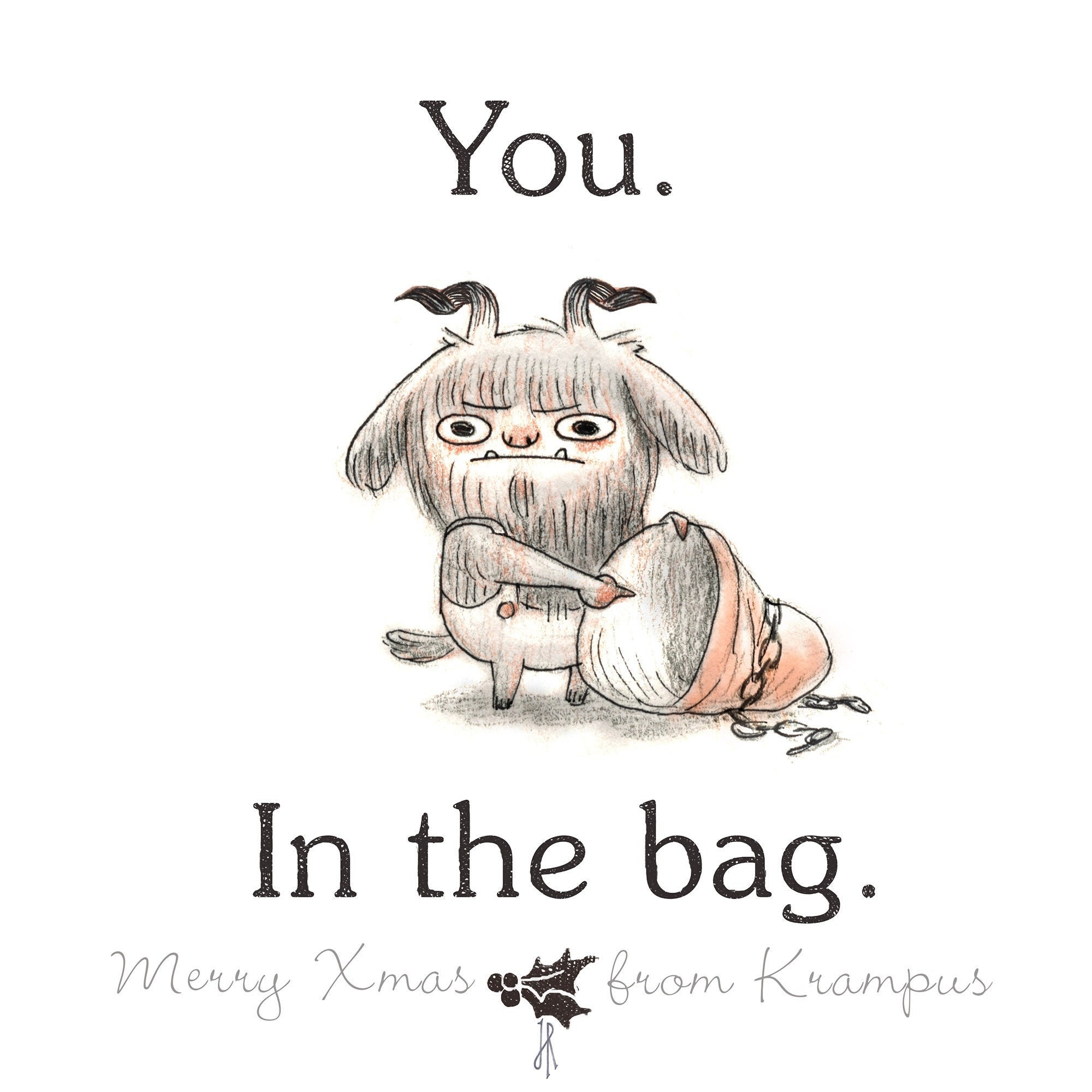 Merry Xmas From Krampus - Etsy