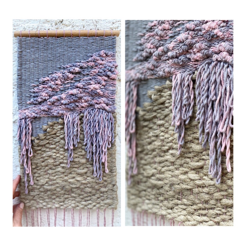 Ombre Woven Wall Hanging Dip Dye Weaving Wall Hanging Etsy
