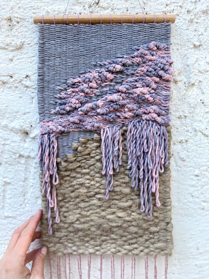 Ombre Woven Wall Hanging Dip Dye Weaving Wall Hanging Etsy