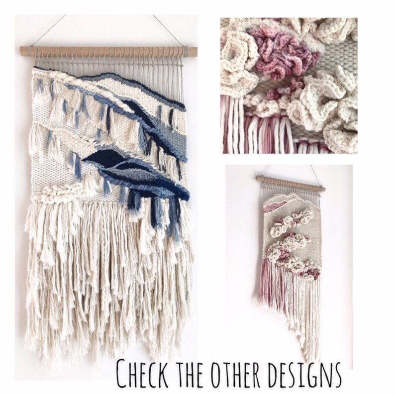 Woven wall hanging Neutral textile wall art Weaving wall Etsy