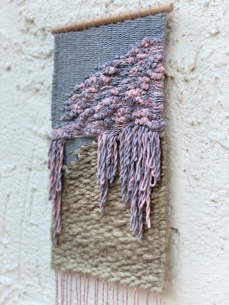 Ombre Woven Wall Hanging Dip Dye Weaving Wall Hanging Etsy