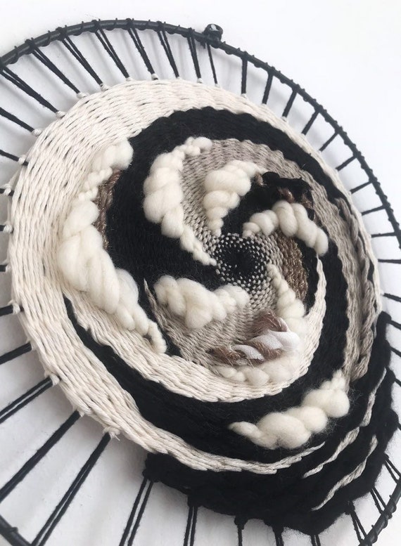 Woven Wall Hanging Circular Weaving Wall Hanging Dream Etsy