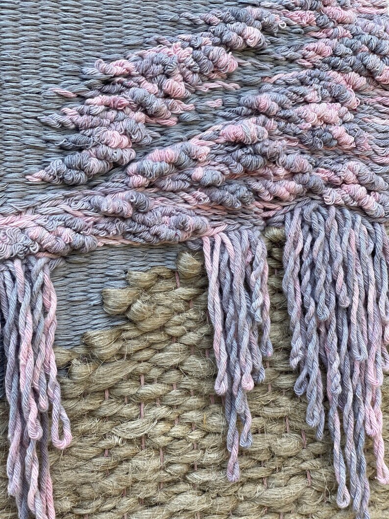 Ombre Woven Wall Hanging Dip Dye Weaving Wall Hanging Etsy