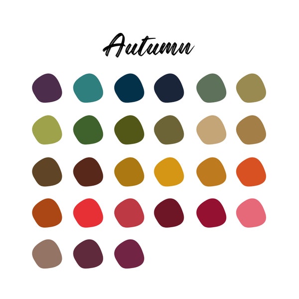 Autumn Digital Art Color Palette