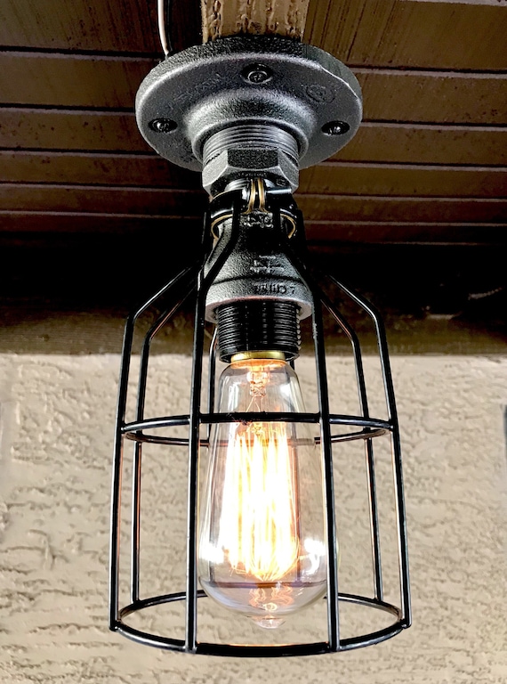 Black Iron Pipe Ceiling Light Ceiling Light Ideas