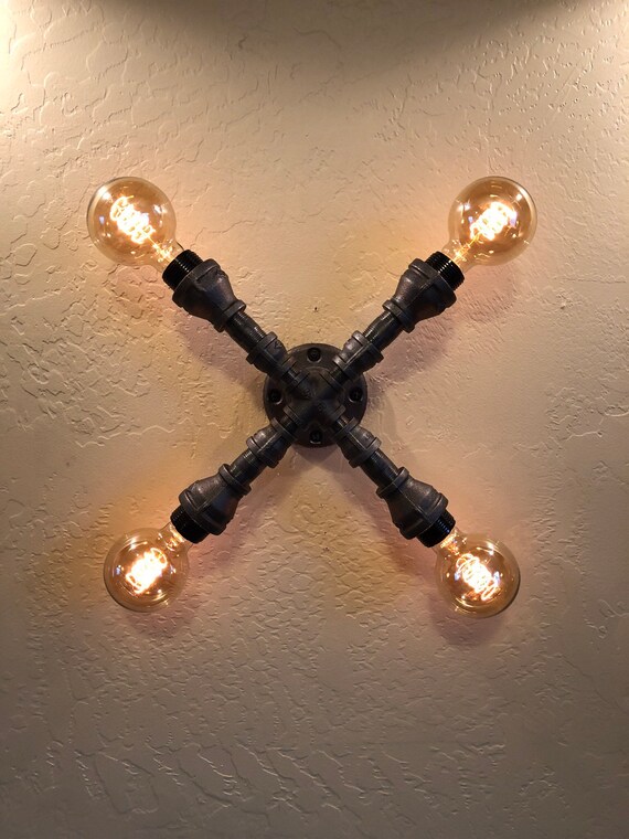 Metal 6 light 60 watt Industrial style Chandelier Metal 6 light 60 watt Industrial style Chandelier