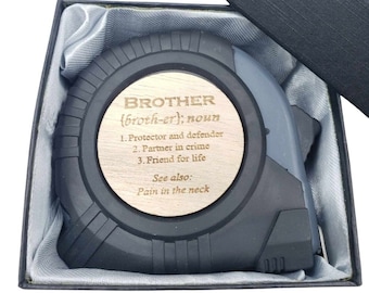 Brother Gift from Sister funny, Brother Gifts for Christmas, Brother of the Bride Gift, Brother Gifts funny, Brother Gifts, Tape Measure