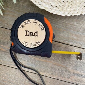 The Man The Myth The Legend Tape Measure, dad, daddy, Papa, fathers day, gift, Christmas, Dad gift, Grandparent gift, godfather, grandpa