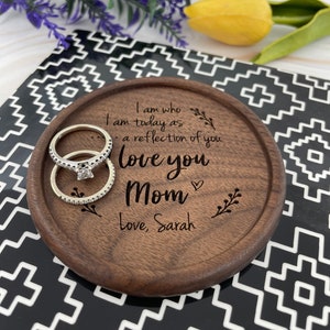 I Am Who I Am Custom Jewelry Dish, Wedding Day, Mom Gift, Mother of the Bride, From Daughter, Birthday Gift, Mother's Day, Christmas Gift